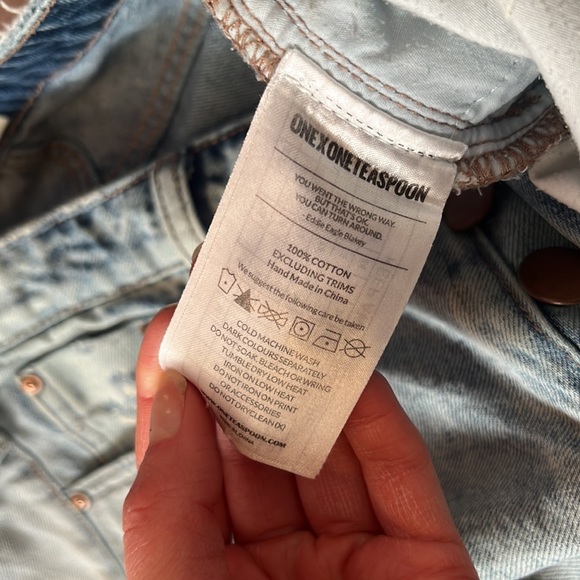 One teaspoon denim baggy ripped shorts - Picture 4 of 4